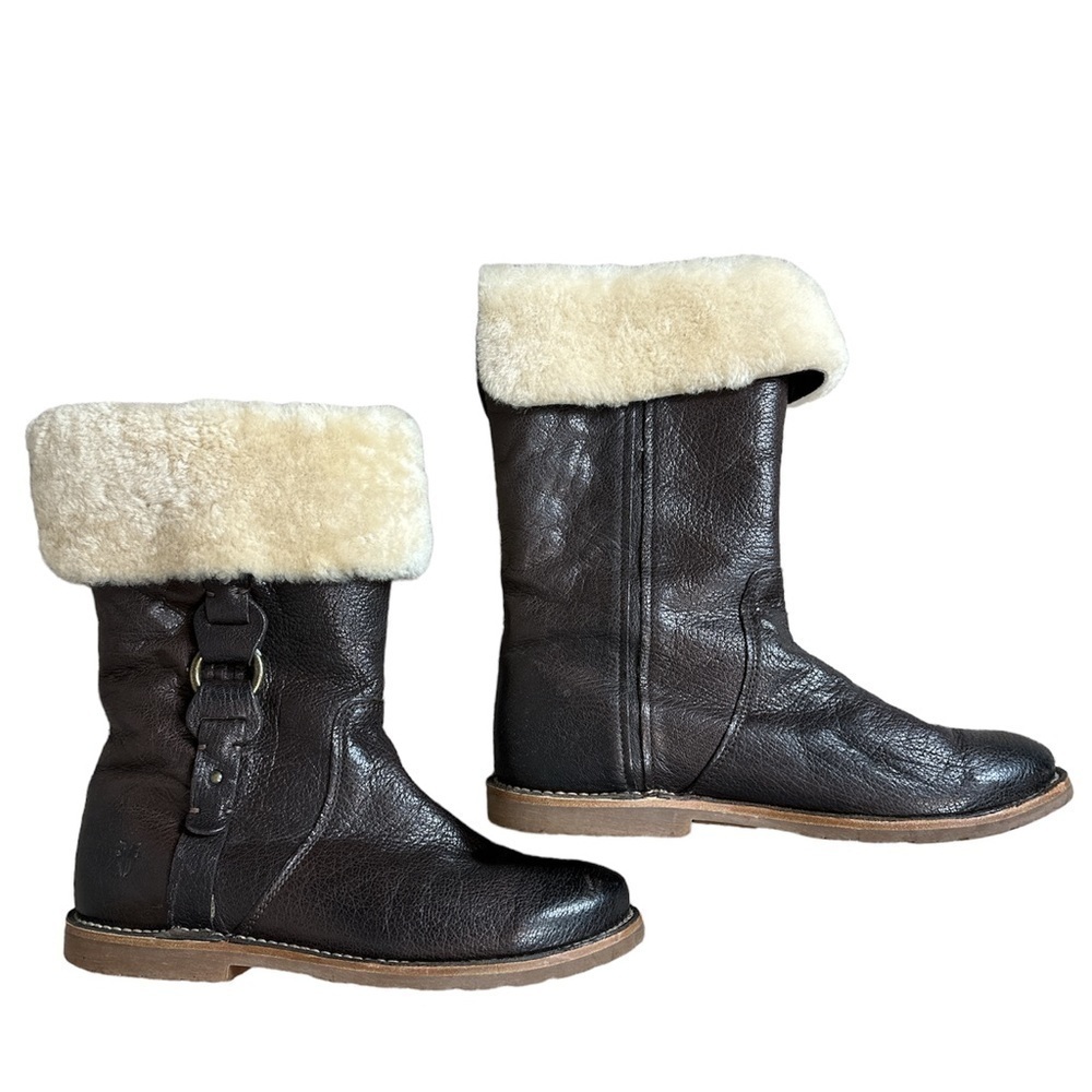 FRYE | FRYE Paige Loop Lug Boots Fur Lined